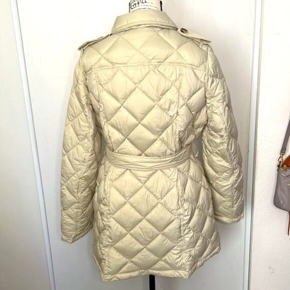 NEW! Sam Edelman Double Breasted Quilted Trench Coat size Large - Picture 4 of 10